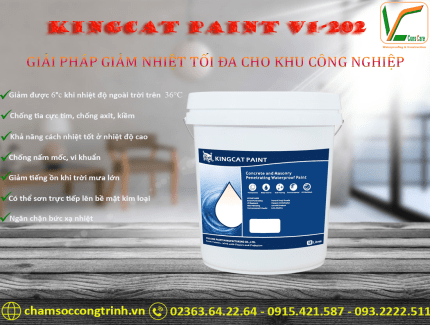 KINGCAT PAINT V1-202- GIẢI PHÁP GIẢM NHIỆT TỐI ĐA CHO KHU CÔNG NGHIỆP